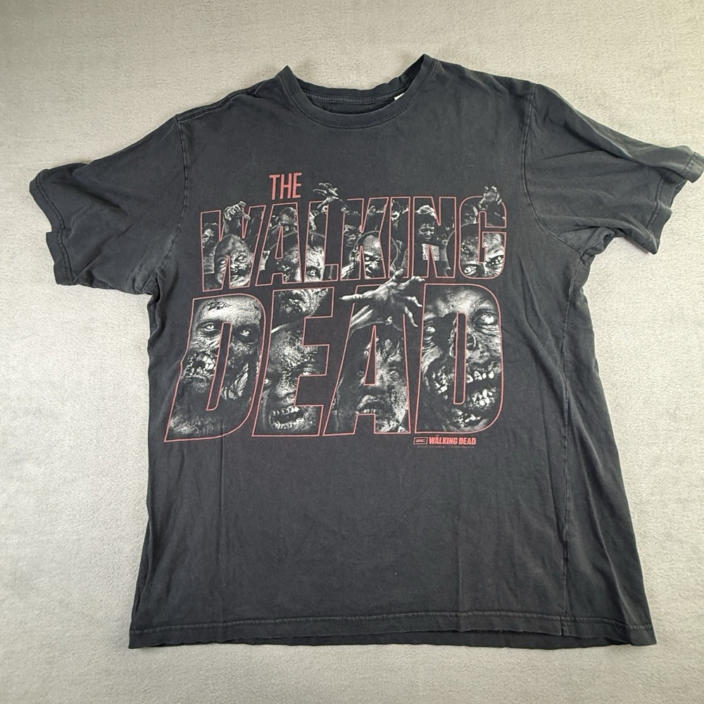 The Walking Dead Shirt Mens 3XLT Black Zombie TV Show Promo 2013 AMC Vintage